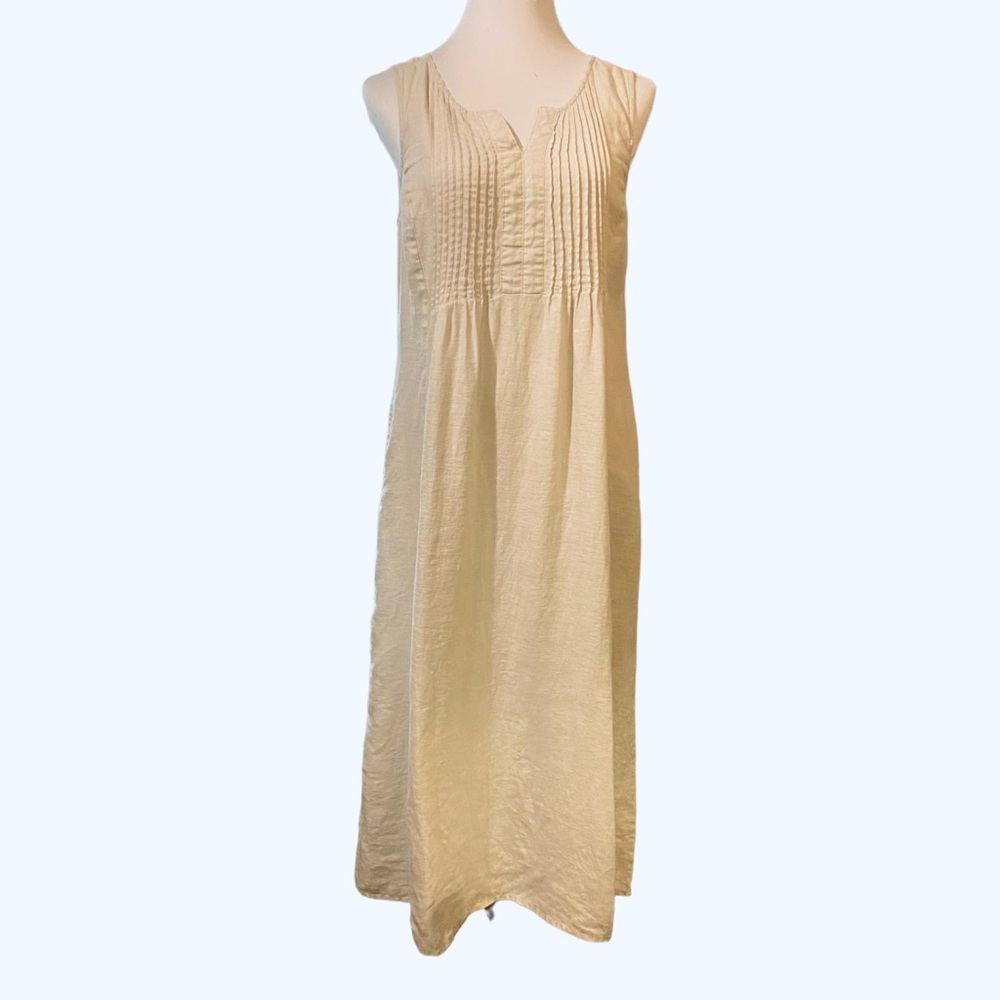Malvin 100% Linen Maxi Shift Dress